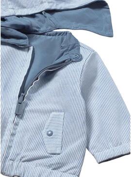 Giacca Mayoral reversibile blu con cappuccio per bambino