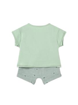 Set Mayoral due look verde acqua per bambino