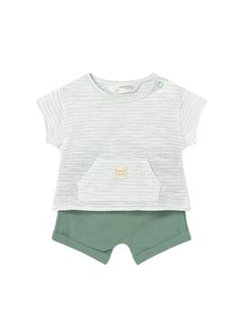 Set Mayoral due look verde acqua per bambino