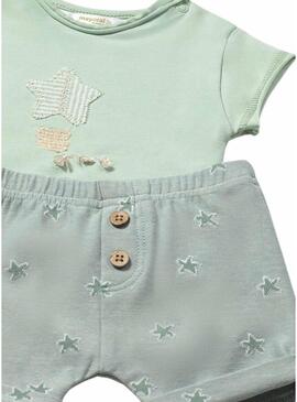 Set Mayoral due look verde acqua per bambino