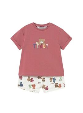 Set Mayoral orsacchiotto Teddy rosa per neonati