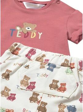 Set Mayoral orsacchiotto Teddy rosa per neonati
