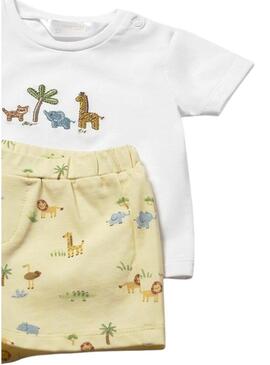 Set Mayoral due look safari giallo per bambino