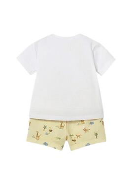 Set Mayoral due look safari giallo per bambino