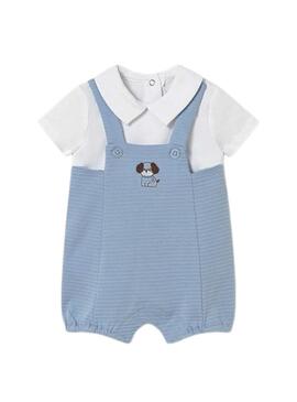 Pigiama del sindaco cane azzurro cielo per neonato ragazzo