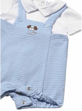 Pigiama del sindaco cane azzurro cielo per neonato ragazzo