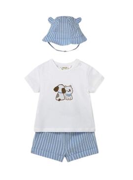 Pantaloncino corto e berretto Cielo