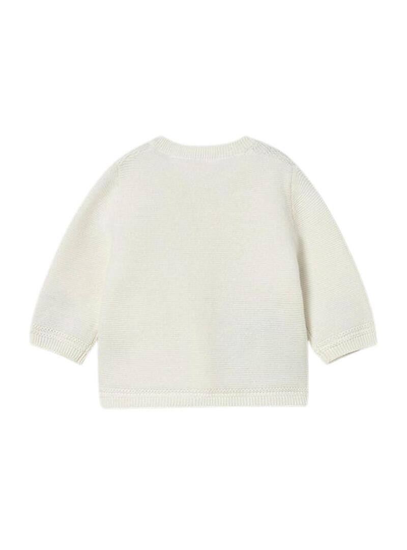 Giacca Mayoral a maglia color crema per bambini