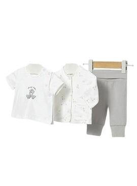 Set Mayoral tre pezzi anatroccoli grigi per bebè