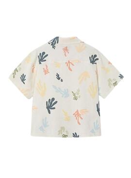 Maglietta a maniche corte stampata beige.