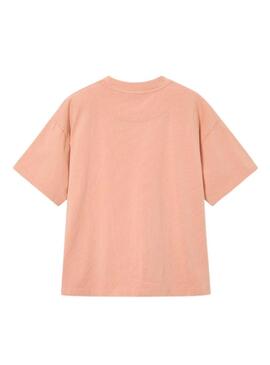 Maglietta Mayoral Gufo Barcelona sole e mare corallo per bambino.