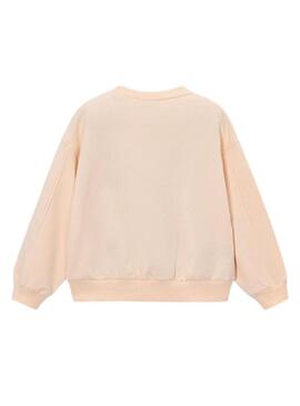 Felpa Mayoral color salmone per ragazza