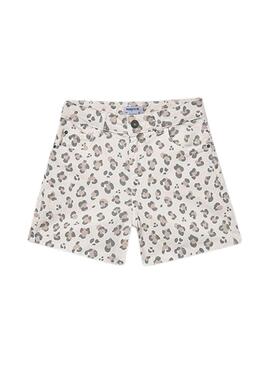 Bermuda Mayoral animal print beige per ragazza