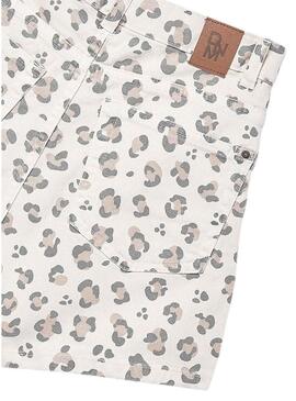 Bermuda Mayoral animal print beige per ragazza
