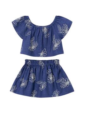 Set Mayoral in porcellana blu per bambina