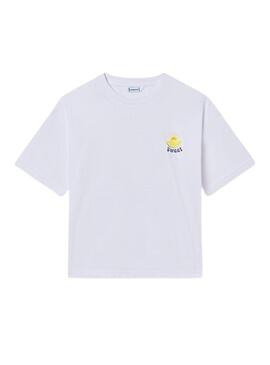 Maglietta Mayoral Cocktail bianca per bambina