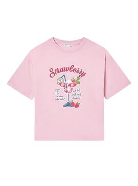 Maglietta Mayoral Cocktail rosa per bambina