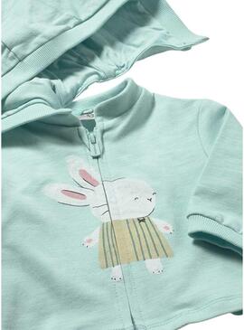 Set di 3 pezzi Mayoral tuta verde per neonata