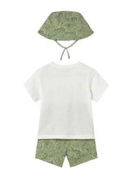 Set tre pezzi Mayoral Camaleón verde per bambino