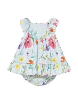 Abito copripannolino Mayoral stampato floreale per neonata