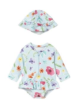 Costume da bagno con cappello Mayoral protezione solare neonato