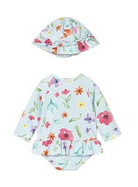 Costume da bagno con cappello Mayoral protezione solare neonato