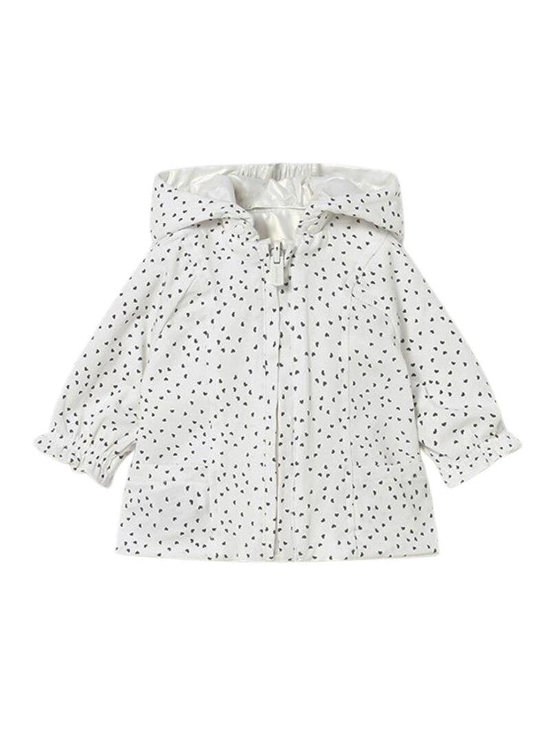 Giacca a vento Mayoral reversibile bianca per neonato