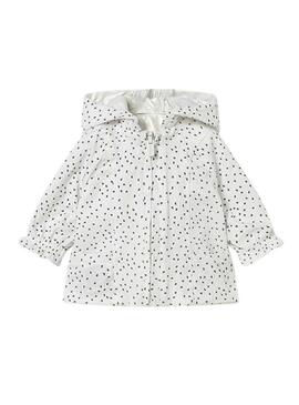 Giacca a vento Mayoral reversibile bianca per neonato