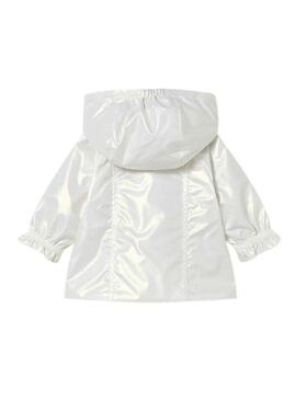 Giacca a vento Mayoral reversibile bianca per neonato