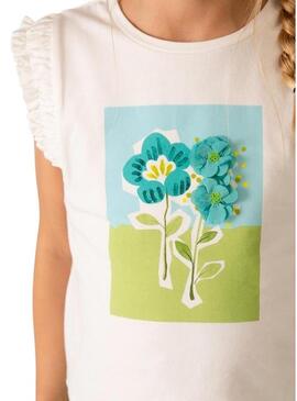 Maglietta Mayoral a spalline bianca per bambina