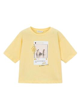 Maglietta Mayoral IG gialla per bambina