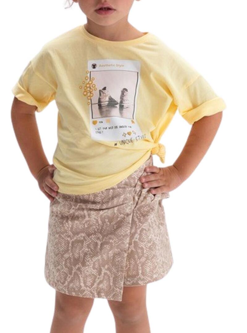 Maglietta Mayoral IG gialla per bambina