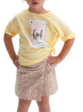 Maglietta Mayoral IG gialla per bambina