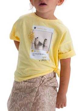 Maglietta Mayoral IG gialla per bambina
