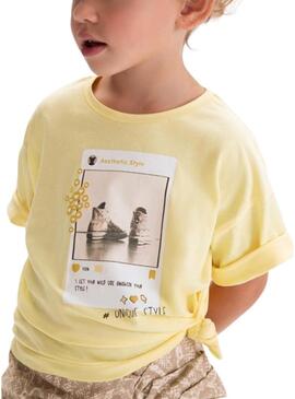 Maglietta Mayoral IG gialla per bambina