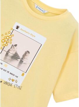 Maglietta Mayoral IG gialla per bambina