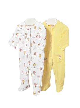 Set di due tutine lunghe multicolor Mayoral per neonato.