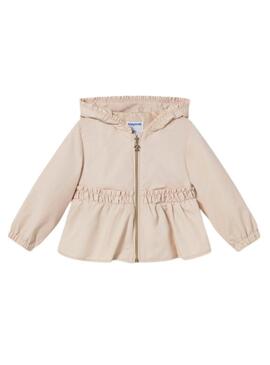 Anorak Mayoral beige per bambina