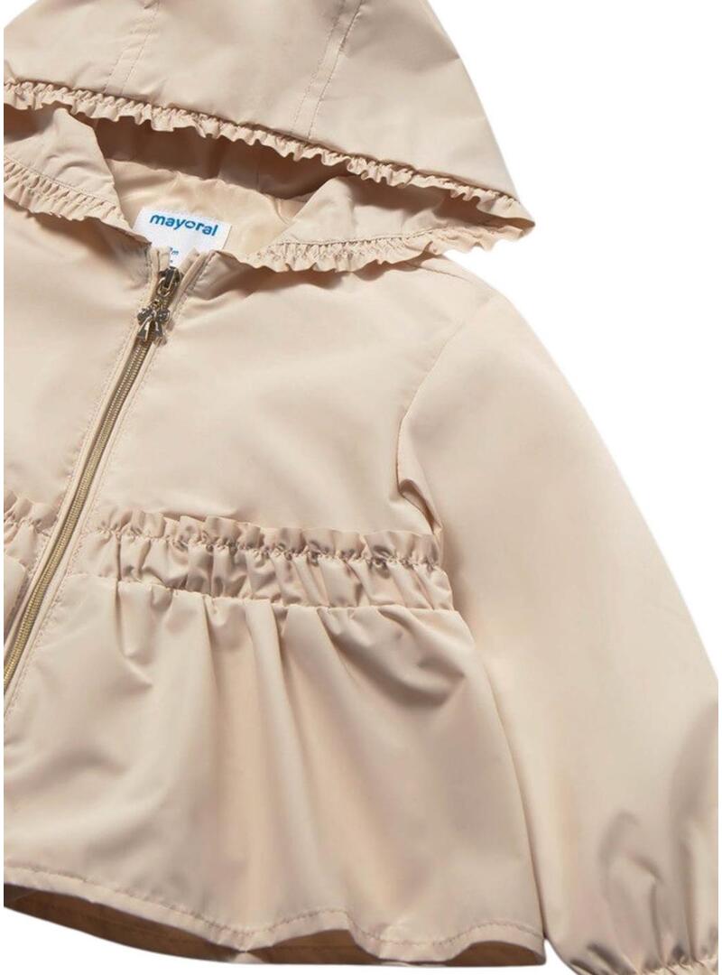 Anorak Mayoral beige per bambina