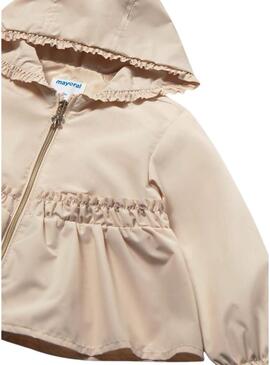 Anorak Mayoral beige per bambina