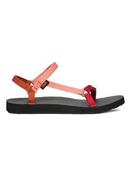 Sandali Teva Universal slim rosso e rosa per donna