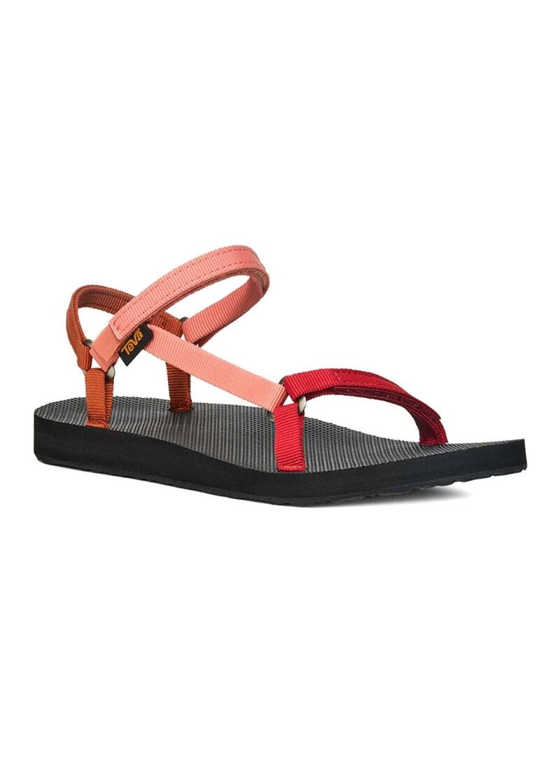 Sandali Teva Universal slim rosso e rosa per donna