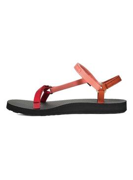 Sandali Teva Universal slim rosso e rosa per donna