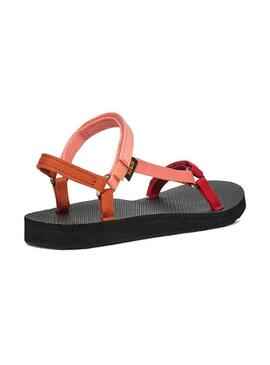 Sandali Teva Universal slim rosso e rosa per donna
