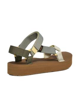 Sandali Teva Midform Universal verde per donna