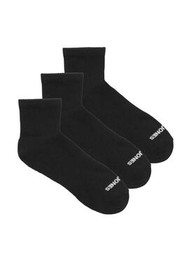 Confezione calze Jack and Jones Cluca nere per uomo.
