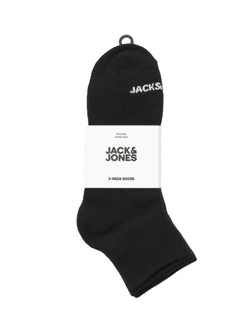 Confezione calze Jack and Jones Cluca nere per uomo.
