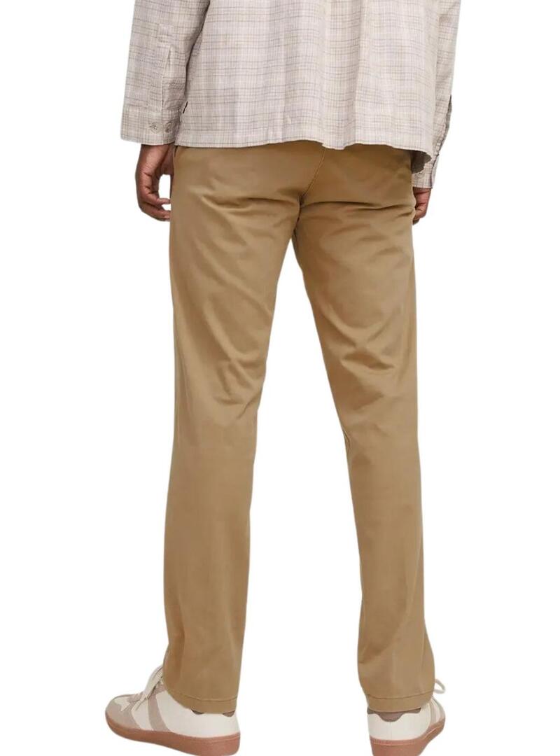Pantaloni Jack and Jones Kane beige cinesi per uomo