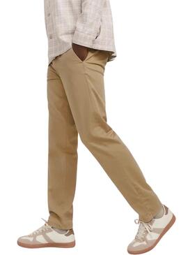 Pantaloni Jack and Jones Kane beige cinesi per uomo