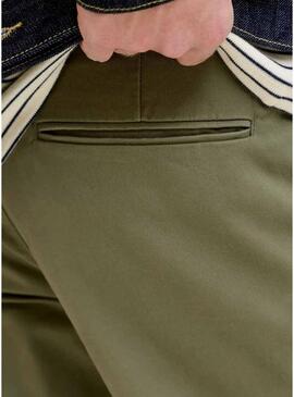 Pantaloni Jack and Jones Kane verde cinese per uomo.